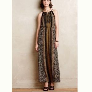 Embellished silk maxi dress